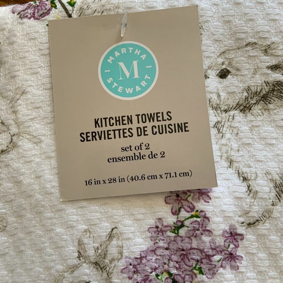 Martha Stewart Bunny Floral Kitchen Towel Set - Picture 3 of 3